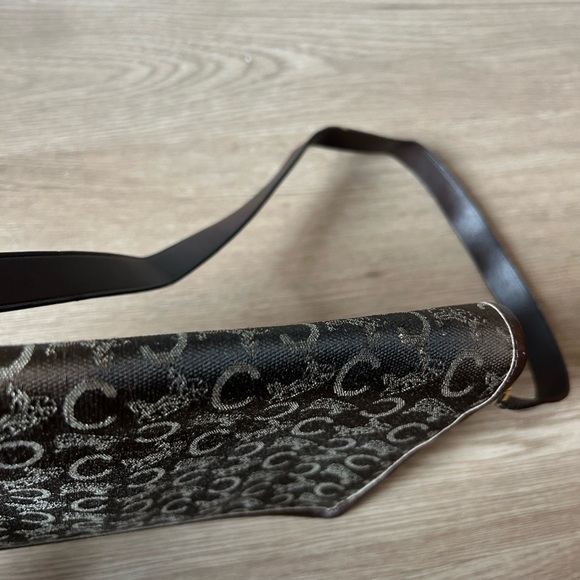 RARE Vintage Celine Carriage Horsebit Gold Logo Turn-lock Shoulder Bag - Picture 6 of 11